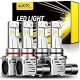 AUXITO 9005 9006 Bulbs Combo, 9006/HB-4 and 9005/HB-3/HB3u Halogen Replacement Lights, 60000LM Bright 6500K Daylight White, Plug and Play, Pack of 4