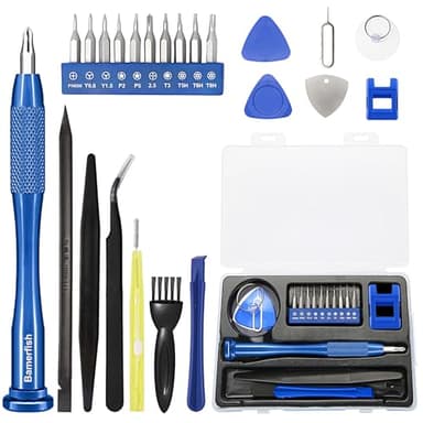 22Pcs Precision Screwdriver Set Repair Tool Cleaning kit for iPhone 6 6S 7 8 X XS XR SE 11 12 13 mini 14 15 16 Plus Pro Max,ipad,MacBook Air Pro,Mac mini,Switch,Apple Watch,Mobile cell phones,etc