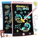ORSEN 2 Pack LCD Writing Tablet for Kids, Colorful Doodle Board Drawing Pad for Kids, Toddler Easter Basket Stuffers Toy Gifts for Age 3 4 5 6 7 8 Year Old Girls Boys
