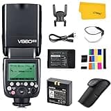 Godox V860II-N V860II Flash for Nikon, 2.4G TTL GN60 1/8000S HSS Nikon Speedlite, Rechargable Li-ion Battery, 650 Full Power Flashes, External Flash Compatible for Nikon Cameras