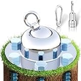 360° Swivel Dog Tie Out Stake Dog Anchor - 2025 Upgrade - Heavy Duty Stainless Steel Dog Yard Stake for Small to Large Dogs 6 PCS Dog Tethers Holds 1500Lbs of Pull Force Great for Yard Camping Outdoor