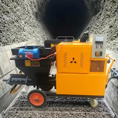 Versatile Cement Mortar Spray Plastering Machine with Adjustable Spray Gun Compatible with Thermal Insulation Mortar & Fireproof Materials