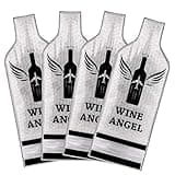 [UPGRADED PROTECTION] 4 Set (8 pcs) Reusable Wine Bags for Travel, Wine Protector Sleeve Case, Airplane Car Cruise TRIPLE Luggage Leak-proof Safety Impact Resist