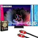 SAMSUNG QN83S90DA 83 Inch OLED 4K Smart TV (2024) Bundle with Deco Gear 2X 4K HDMI 2.0 Cable with Pure Copper Conductors & CPS Exclusive 12 Month Protection Pack Bundle (BEACH-CPS-265000)