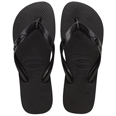 Havaianas Men's Top Flip Flop Sandal, Black, 11-12 M US