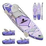 iTAOSTAR D03C 35" Extra Wide Paddle Board for Better Balance, Inflatable Stand Up Paddle Board with Kayak Seat, Inflatable Paddle Boards for Adults of All Skill Levels with Premium SUP Accessories