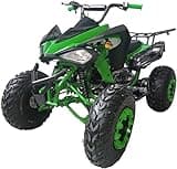 HHH 200cc Sports ATV with LED Headlights 200cc ATV Automatic Transmission with Reverse, Big 23"/22" Tires (Green)