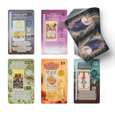 Witchy Cauldron Tarot Cards for Beginners with Meanings on Each Card — 78 Card Learning Tarot Deck with Guidebook, Reversed Meanings, Chakra, Zodiac & Planetary Symbols | Rider-Waite Style (English)