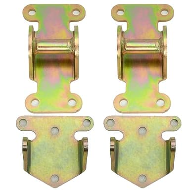 SBC/BBC Solid Steel Motor Mount Engine Bracket Kit for Chevy V8 283 327 350 400 Small & Big Block Chevy Engines Off Road Racing Frame Mount