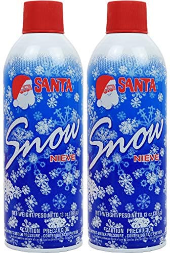 Greenco Snow Spray for Christmas Decoration - Artificial Snow Spray for Christmas Tree, 13 oz - Fake Snow Spray - Christmas Tree Flocking Spray Snow (Pack of 2)