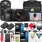Sony a6700 Alpha APS-C 4K Mirrorless Camera with 2 Lens Kit 18-135mm & 55-210mm ILCE-6700M | Official Sony USA Partner Model | Bundle with Deco Gear Photography Bag + Flash + Extra Battery + Charger
