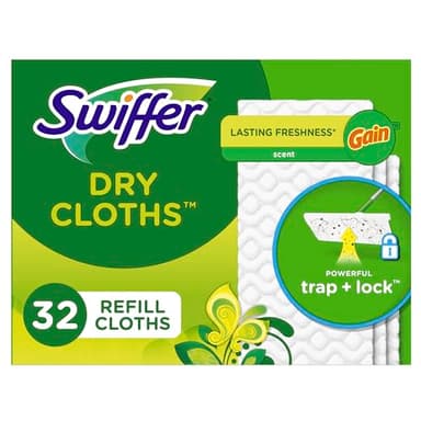 Swiffer Sweeper Dry Sweeping Cloth Refills, Gain Original, 32 Count