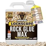 Petra Max Rock Glue for Landscaping, 32 Ounce - Ground Coverage & Pet Safe Mulch Glue for Rocks - Lockdown Gravel/Pebbles/Stones - Sticky Clear Gravel Binder & Decomposed Granite Stabilizer (50 Sq Ft)