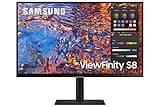 SAMSUNG 27-Inch ViewFinity S80PB Series UHD Computer Monitor, DCI-P3 98%, VESA DisplayHDR 400, IPS Panel, Matte Display, USB-C, PIP/PBP, Intelligent Eye Care, LS27B804PXNXGO, 2023