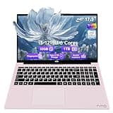 17.3" FHD-Laptop Business-Laptop, 32GB RAM 1TB SSD Intel 6 Cores i3-1215U(Beat i5-1135G7) Backlit Keyboard WiFi 6 BT5.2 Windows 11 Laptop 54Wh Battery Webcam 65W Type-C Fingerprint Numpad