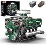 Mould King 10182 V8 Engine Model Kit That Runs - Build Your Own Mini Engine, DIY STEM Project for Kids/Teens, Engine Model Toy for Adults, Home or Office Décor (2250 Pcs)