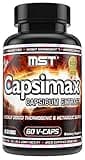 MST Capsimax Supplement 100mg V Capsules, 60 Servings Clinically Dosed Weight Management, Thermogenic, Appetite Control, Calorie Burning, Metabolic Health, Stimulant Free. BSCG Certified