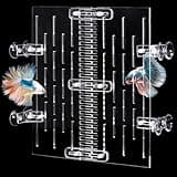 UNIFAMILY Fish Tank Divider 10 Gallon, Adjustable Aquarium Divider Kit with Suction Cups, Fish Tank Divider Clips for 10 Gallon Tank, Fish Tank Isolation Board Keep Fish from Fighting (10 Gallon)