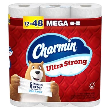 Charmin Ultra Strong Toilet Paper 12 Mega Rolls, 220 Sheets Per Roll