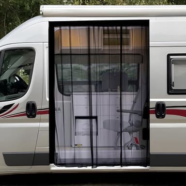 ZATOOTO Van Bug Screen Magnetic Sliding Door Van Screen Mesh Curtains Easy to Install and Remove, Universal Fly Screen for Mercedes Sprinter Ford Transit RAM Promaster and Campervans, 71"(H) x 59"(W)