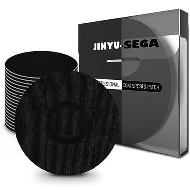 20pcs Sensor Covers for Libre 3 & Lingo Waterproof, Adhesive Patches for Lingo,Sweatproof CGM Protector,Lasts for 14 Days (Black, Libre 3)