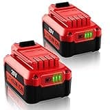 Ahomtik 2-Pack 20V 6.5AH Battery Replacement for Craftsman 20V Max Battery CMCB204 CMCB202 CMCB201 CMCB206 CMCB205 Craftsman V20 Lithium ion