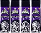 Untouchable Tire Shine Spray 4PK – Long-Lasting Wet Tire Finish for Deep Gloss & Protection – Waterproof, No-Sling Formula, Easy Application Tire Shine & Cleaner (56 oz Total)