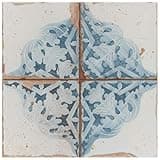 Merola Tile Artisan Azul Decor 13" x 13" Ceramic Floor and Wall Tile Sample
