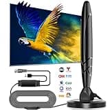 Digital Antenna for Smart TV Indoor,TV Antenna for Local Channels Easy Setup,2025 HD TV Antenna with Long-Range Signal, 4K/1080P Support, 400-Mile Reception, Includes 18ft Coaxial Cable.