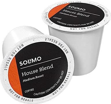 Amazon Brand - Solimo Medium Dark Roast Coffee Pods, House Blend, Compatible with Keurig 2.0 K-Cup Brewers, 100 Count