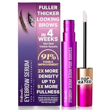 VieBeauti Eyebrow Growth Serum: Eyebrow Serum to Grow Brows with Advanced Formula to Boost Longer Fuller and Thicker Looking Eyebrows 3mL