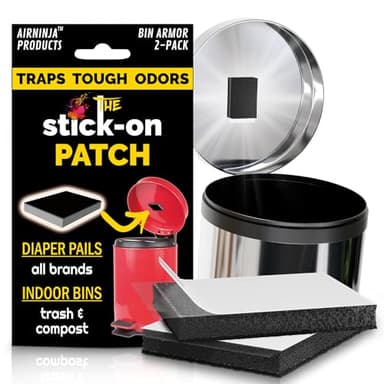 Trash Can Deodorizer Odor Eliminator - Garbage Can & Diaper Pail Deodorizer compatible with Dekor Munchkin Ubbi Diaper Genie, Odor Absorber Natural Activated Carbon Unscented Fragrance Free, 2 Pack