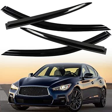 SEBLAFF 4PCS Side Window Visors Rain Guard Deflectors Replacement for 2014-2020 Q50