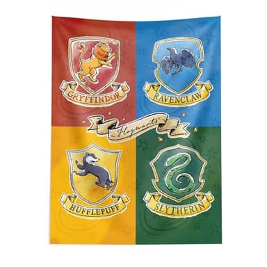 Northwest Harry Potter Tapestry, Hogwarts Wall Hanging Poster, Official Warner Bros Birthday Banner Backdrop, 40x57 Inch