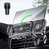 JDHDL Wireless Car Charger Mount, Auto-Clamping 15W Dual Coil One-Touch 90° Rotatable Car Phone Holder Wireless Charger for Samsung Galaxy Z Fold 6/5/4/3, Z Flip, Galaxy S Series and iPhone