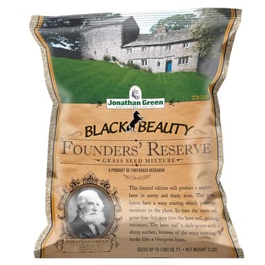 Jonathan Green (10303) Black Beauty Founders' Reserve Tall Fescue Grass Seed - Cool Season Lawn Seed (3 lb)