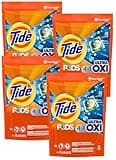 Tide PODS Ultra Oxi 4-in-1 Laundry Detergent Pacs, 26 Count, Pack of 4
