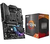 INLAND Micro Center AMD Ryzen 7 5700X 8-Core 16-Thread Unlocked Desktop Processor with MSI MPG B550 Gaming Plus ATX Gaming Motherboard (AMD AM4, DDR4, PCIe 4.0, M.2)