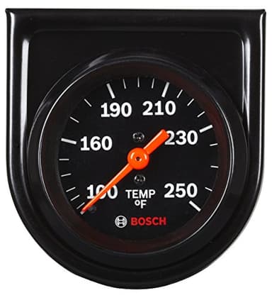 Bosch SP0F000053 Style Line 2" Mechanical Water/Oil Temperature Gauge (Black Dial Face, Black Bezel)