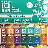 IQBAR Brain and Body Plant Protein Bars - 7 Bar Sampler Pack - Gluten Free, High Fiber, Vegan Snacks - Low Sugar Meal Replacement