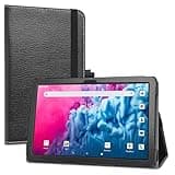 LiuShan Compatible with Vortex CMG101 case,Vortex BTAB10 case,PU Leather Slim Folding Stand Cover for 10.1"" Vortex CMG101 / Vortex BTAB10 Tablet(Not Fit Other Tablet),Black, LS00845-1
