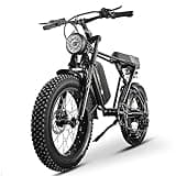 Hdleb Electric Bike for Adult 1000W, Ebike 20"x4" Fat Tire 48V 960Wh Removable Battery 30+MPH Electric Dirt Mountain Hybrid Bicycles 7 Speed Pedal Assist E-Bike Fat Tire