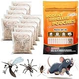 FINEFIX Pack of 10 Vamoose Mouse Repellent Pouches Prepared with a Modified Botanical Formula Which Produces Scents That Deter Mice Pest Control for Home Basement Garage Barn Boat RVs