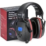 ProCase Bluetooth Hearing Protection 2 in 1, 26dB NRR Noise Cancelling Headphones for Work, AM FM Radio Ear Muffs, Ear Protection for Adult Mowing Construction