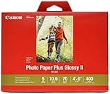 CanonInk Photo Paper Plus Glossy II 4" x 6" 400 Sheets (1432C007)