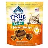 Blue Buffalo True Chews Sticks Natural Cat Treats, Chicken Recipe, Meaty & Savory Treats Made in The USA, 3-oz Bag