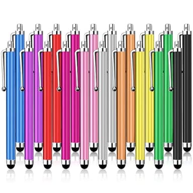 YITIAOXIAOYU 20 Pack Stylus Pen,Stylus Pen for Touchscreen High Precision and Sensitivity for Everyday Writing/Drawing,Universal Stylus Compatible with Touch Screens,10 Colors