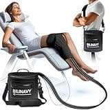 Cold Therapy Machine, Portable Ice Therapy Machine for Knee After Surgery with Programmable Timer & Flow Rate, Quiet Pump, Knee Pad, Cold Therapy Unit for Long-Term Relief and Recovery, Black