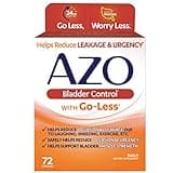 AZO Bladder Control with Go-Less Daily Supplement | Helps Reduce Occasional Urgency, leakage due to laughing, sneezing and exercise††† | 72 Capsules