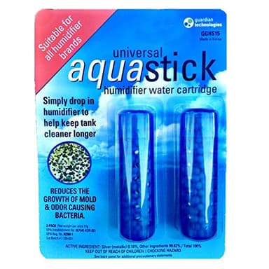 PureGuardian Aquastick, Universal, Genuine Guardian Technologies Antimicrobial Humidifier Treatment, Ultrasonic & Evaporative, Fits All Brands, Reduces Odors, 2 Count (One Pack of Two), GGHS15
